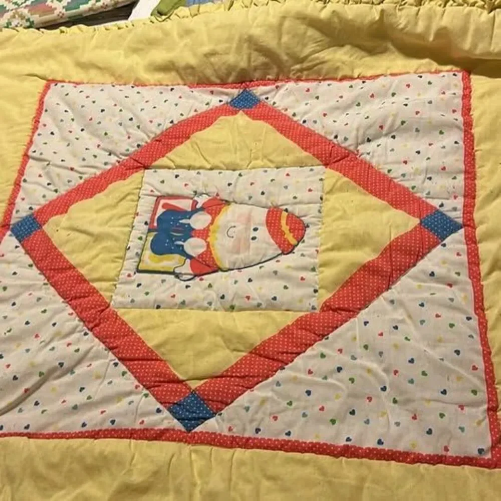 1984 Vintage Baby Quilt Humpty Dumpty